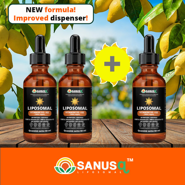 Liposomal Vitamin D3 + K2 bundle | SANUSq Health