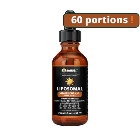 Liposomal Vitamin D3+K2 - 60ml | SANUSq Health