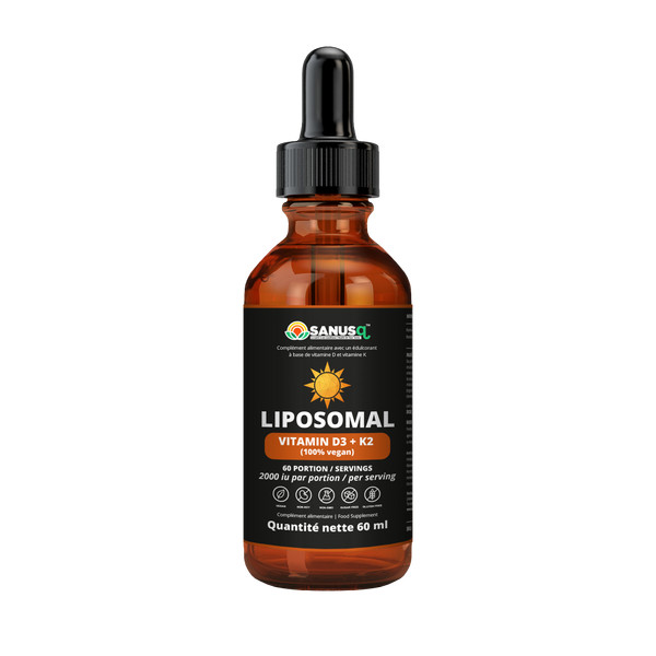 Liposomal Vitamin D3+K2 - 60ml | SANUSq Health