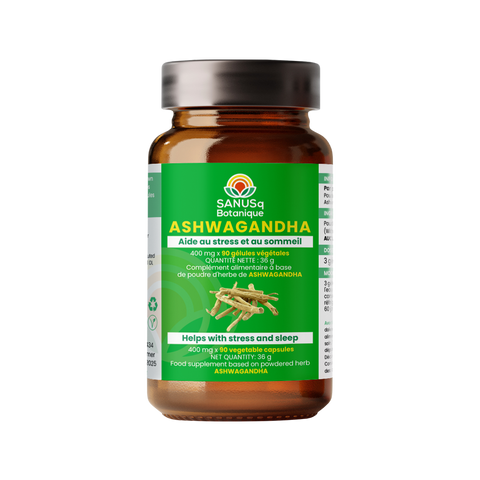 Ashwagandha (Withania Somnifera) vegetable capsules - 400 mg | SANUSq Health